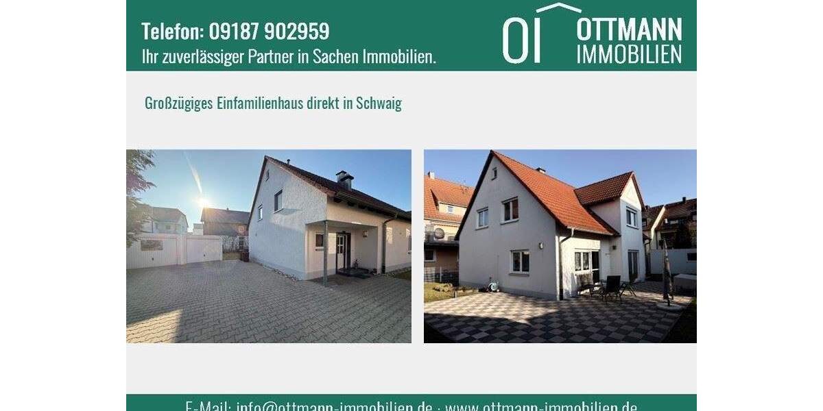 Einfamilienhaus Schwaig b. Nürnberg Schwaig - 6 Zimmer, 160 m&sup2;, 869.000&euro; | Angebot:25689607