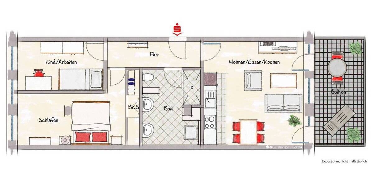 Etagenwohnung Herzogenaurach - 3 Zimmer, 84 m&sup2;, 466.000&euro; | Angebot:25700815
