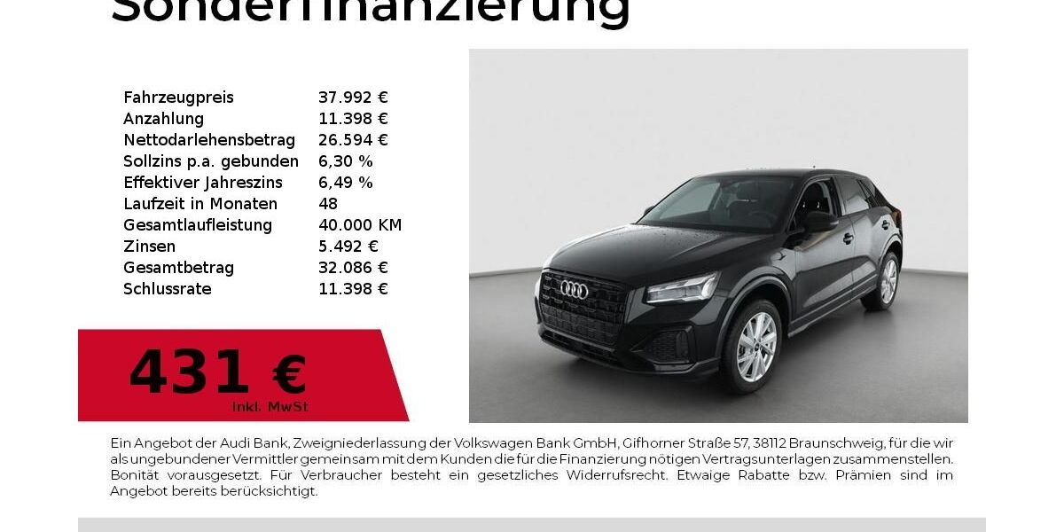 Audi Q2 4.983 km 36.840 &euro; Nürnberg 90411