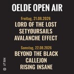 Oelde Open Air 2026 - Lord Of The Lost + Setyøursails + Avalanche Effect
