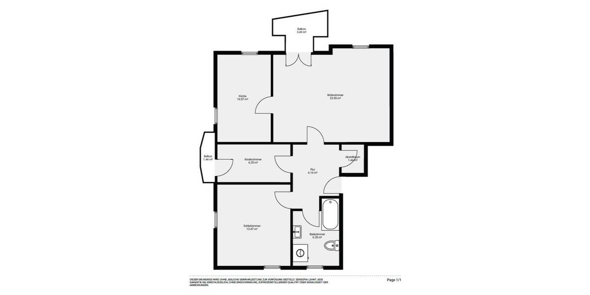 Etagenwohnung Schwabach - 3 Zimmer, 62 m&sup2;, 240.000&euro; | Angebot:26035216