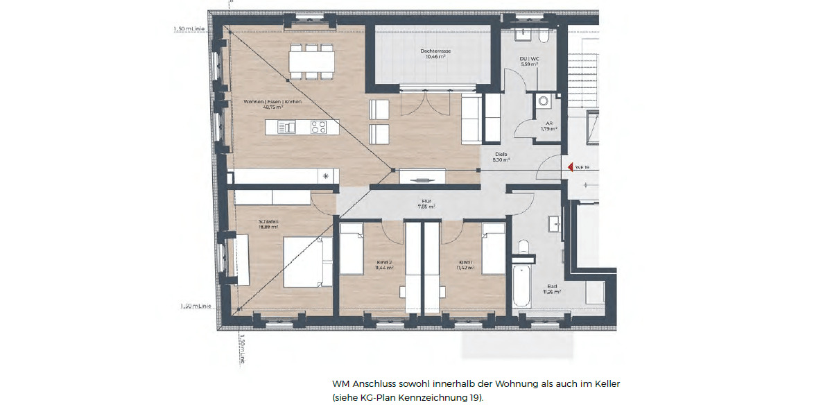 Etagenwohnung Nürnberg St Leonhard - 4 Zimmer, 130 m&sup2;, 774.750&euro; | Angebot:26628757