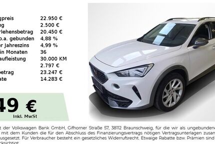 Cupra Formentor 39.650 km 22.950 &euro; Lauf an der Pegnitz 91207