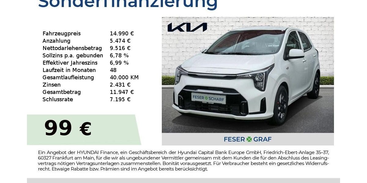 Kia Picanto 8.569 km 14.990 &euro; Roth 91154