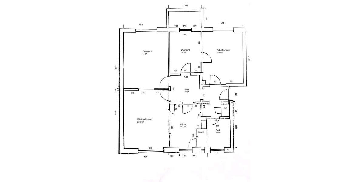 Etagenwohnung Nürnberg Altstadt, St. Lorenz - 4 Zimmer, 114 m&sup2;, 548.000&euro; | Angebot:25968101