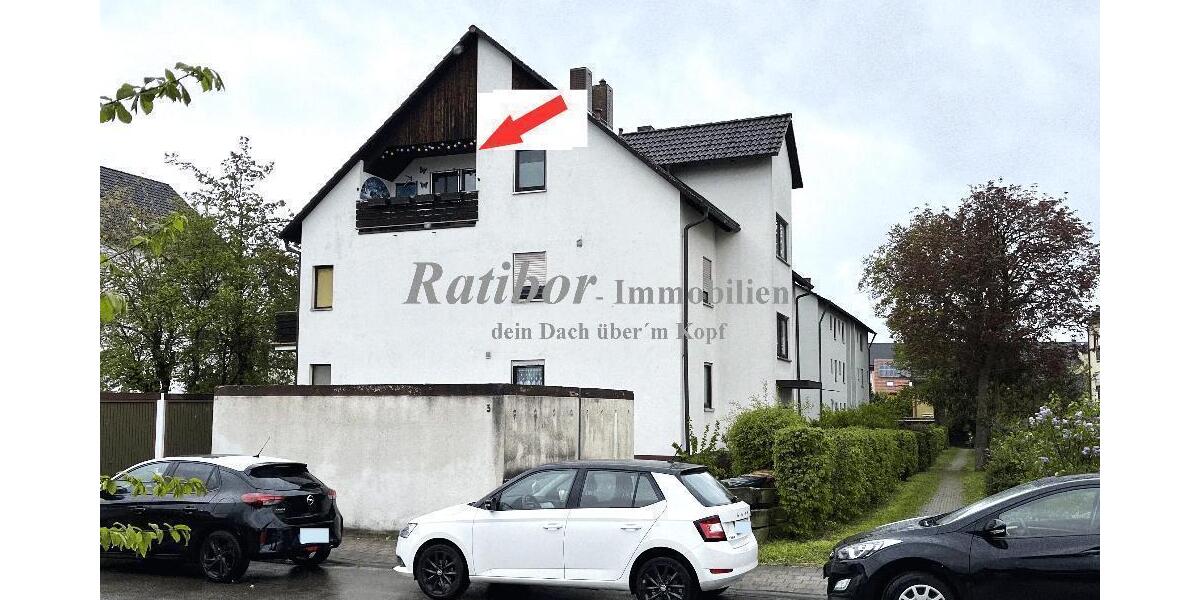 Gut vermietete 2 Zimmer-Mansardenwohnung mit Loggia und Stellplatz in ruhiger Wohnlage RH-Nord - Dachgeschoßwohnung Roth | Angebot:26998520