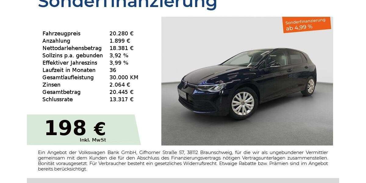 VW Golf 44.454 km 19.980 &euro; Fürth 90763