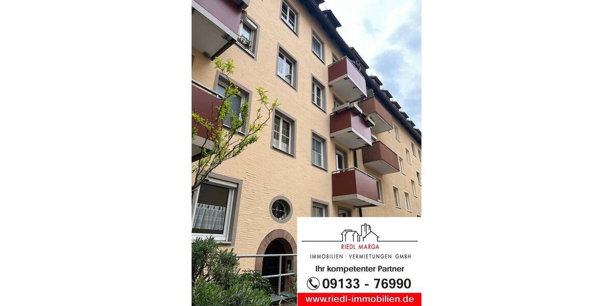 Etagenwohnung Nürnberg Sebald - 2 Zimmer, 44 m&sup2;, 600&euro; | Angebot:26202377