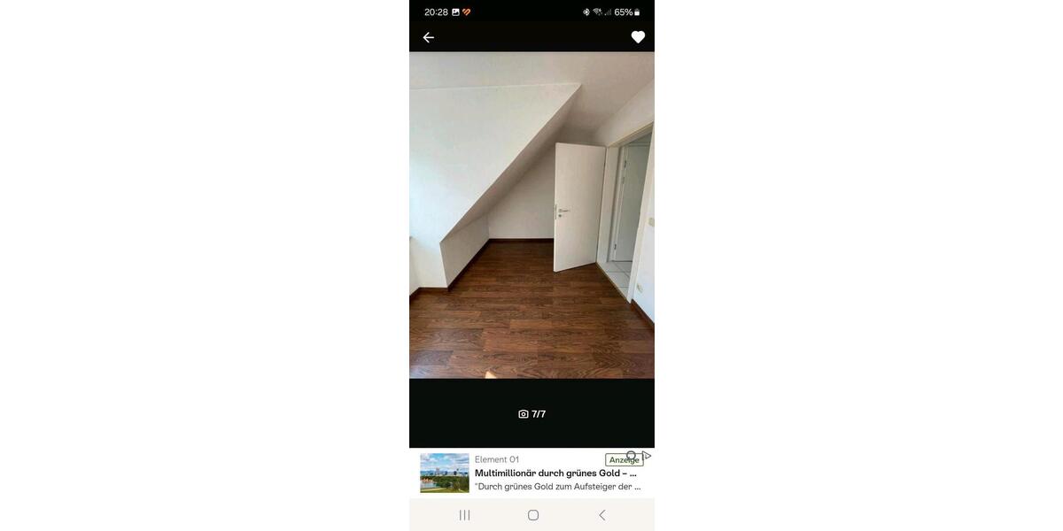 Dachgeschoßwohnung Nürnberg Holzheim - 2.5 Zimmer, 65 m&sup2;, 740&euro; | Angebot:25961663