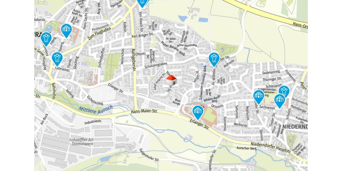 Maisonettenwohnung Herzogenaurach - 2 Zimmer, 67 m&sup2;, 700&euro; | Angebot:25824799