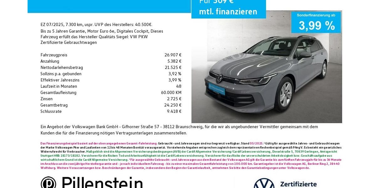 VW Golf 7.300 km 26.508 &euro; Neustadt/Aisch 91413