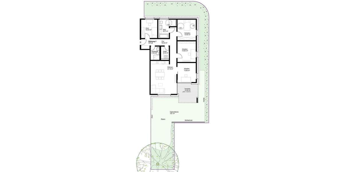 Etagenwohnung Nürnberg Laufamholz - 5 Zimmer, 830.000&euro; | Angebot:26616507