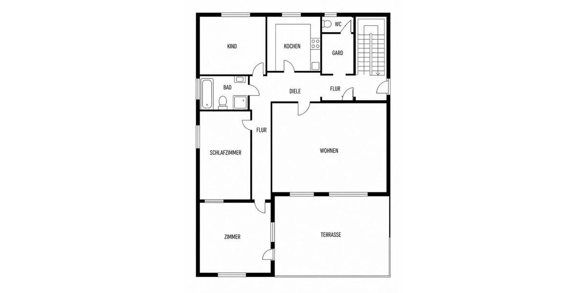 Terrassenwohnung Fürth Bislohe - 4 Zimmer, 124 m&sup2;, 1.860&euro; | Angebot:26517622