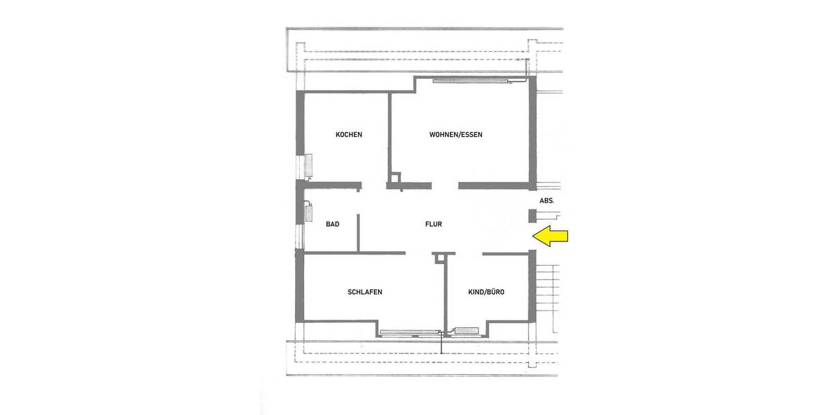 Etagenwohnung Baiersdorf - 3 Zimmer, 50 m&sup2;, 550&euro; | Angebot:26850975