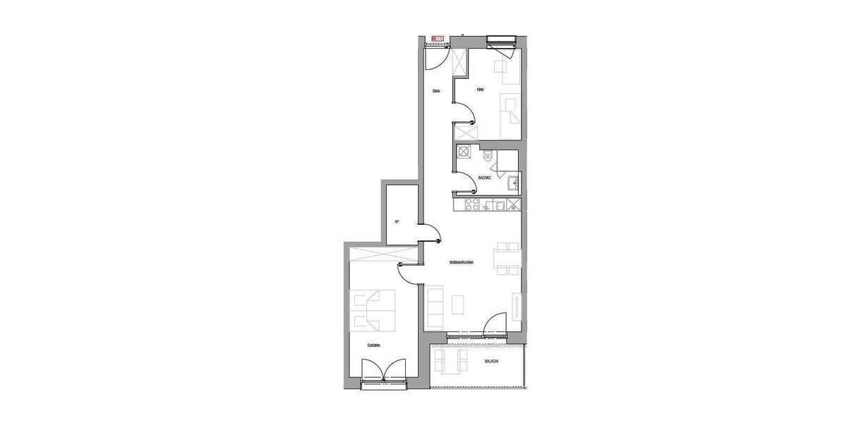 Etagenwohnung Nürnberg Schweinau - 3 Zimmer, 75 m&sup2;, 1.455&euro; | Angebot:25734913