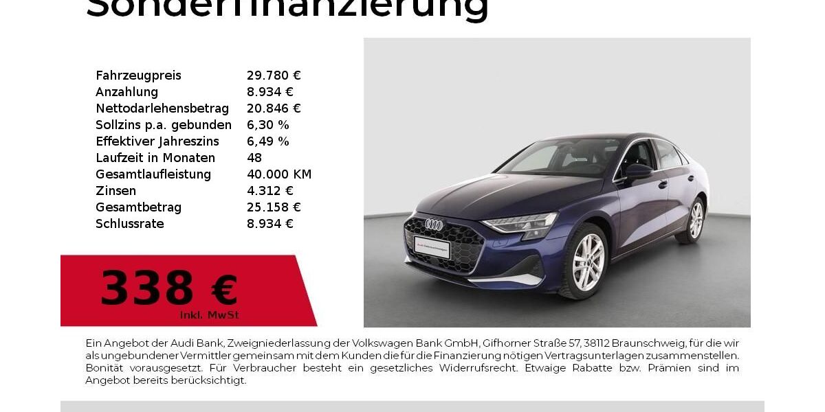 Audi A3 27.604 km 29.780 &euro; Nürnberg 90411