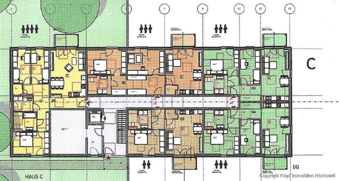 Etagenwohnung Höchstadt a.d.Aisch Höchstadt - 3 Zimmer, 80 m&sup2;, 110.000&euro; | Angebot:25741335