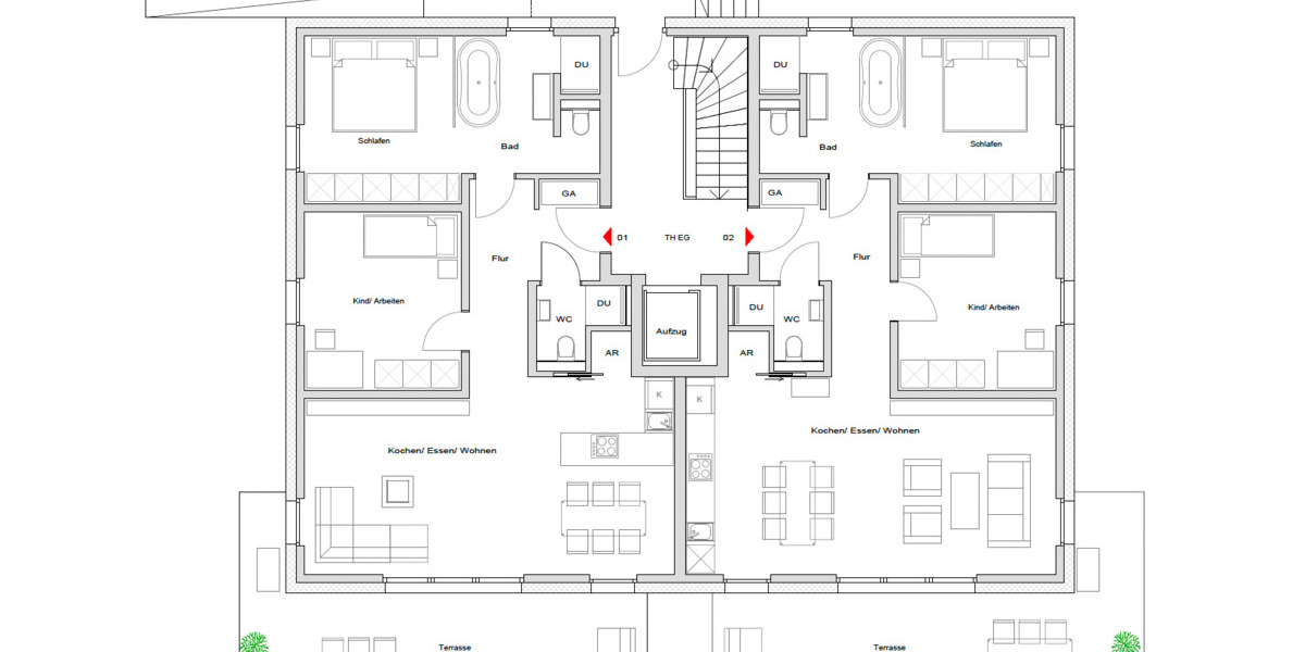 Terrassenwohnung Roth - 3 Zimmer, 540.400&euro; | Angebot:25681163