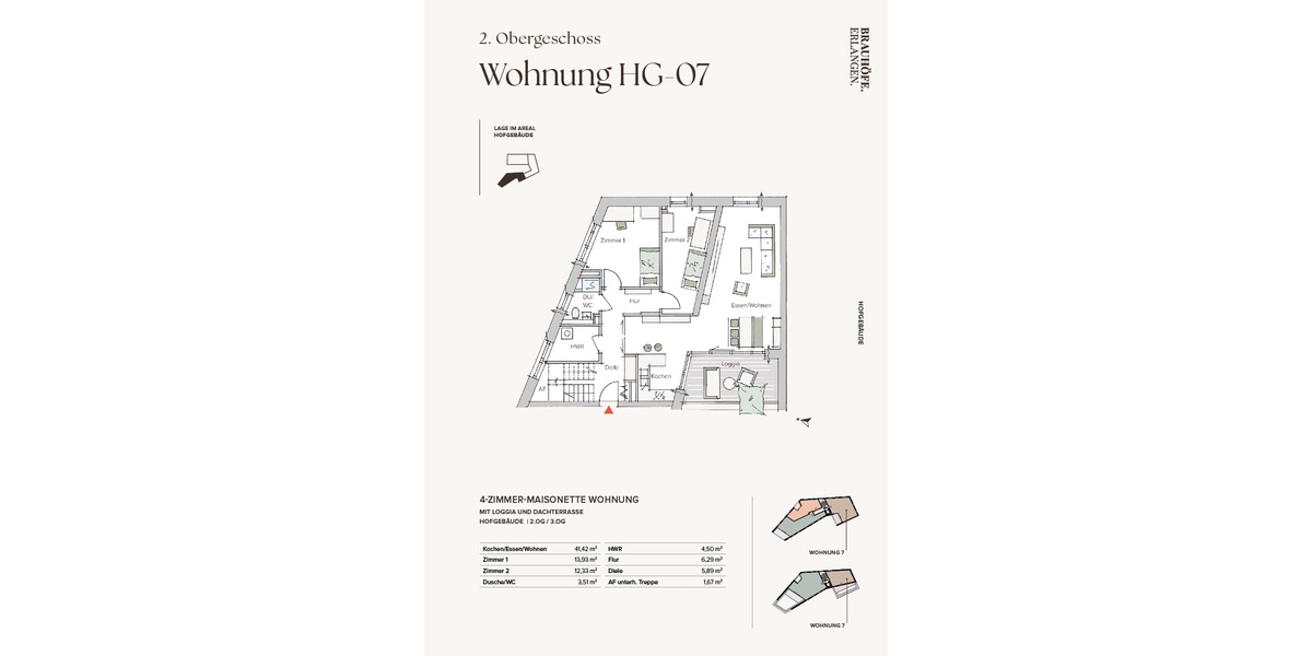 Etagenwohnung Erlangen Innenstadt - 4 Zimmer, 132 m&sup2;, 1.133.454&euro; | Angebot:25970615