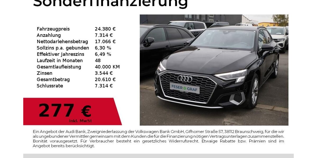 Audi A3 81.200 km 24.380 &euro; Nürnberg 90411