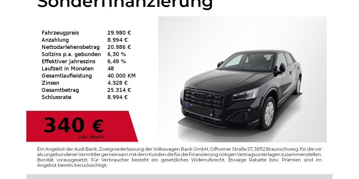Audi Q2 9.300 km 29.380 &euro; Nürnberg 90411