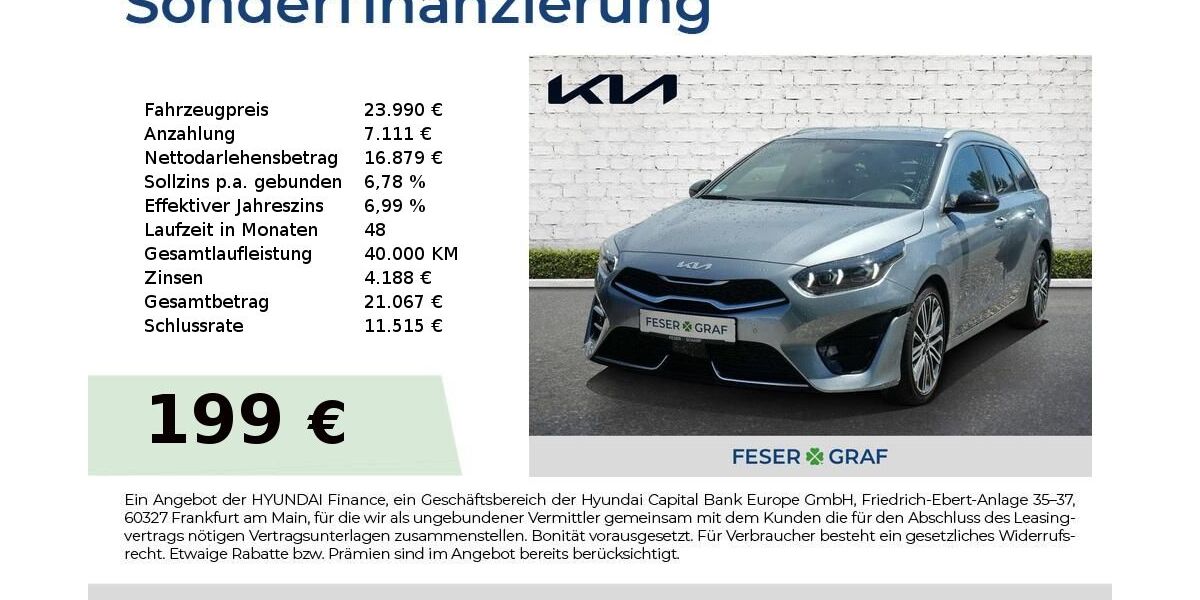 Kia ceed Sportswagon 22.879 km 23.990 &euro; Schwabach 91126