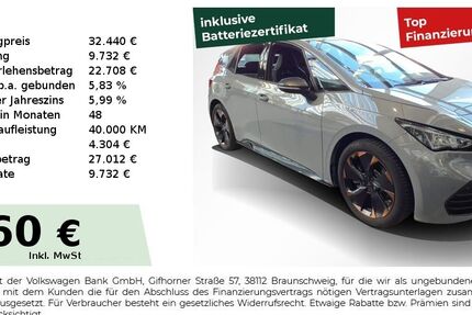 Cupra Born 10.450 km 27.440 &euro; Nürnberg 90441