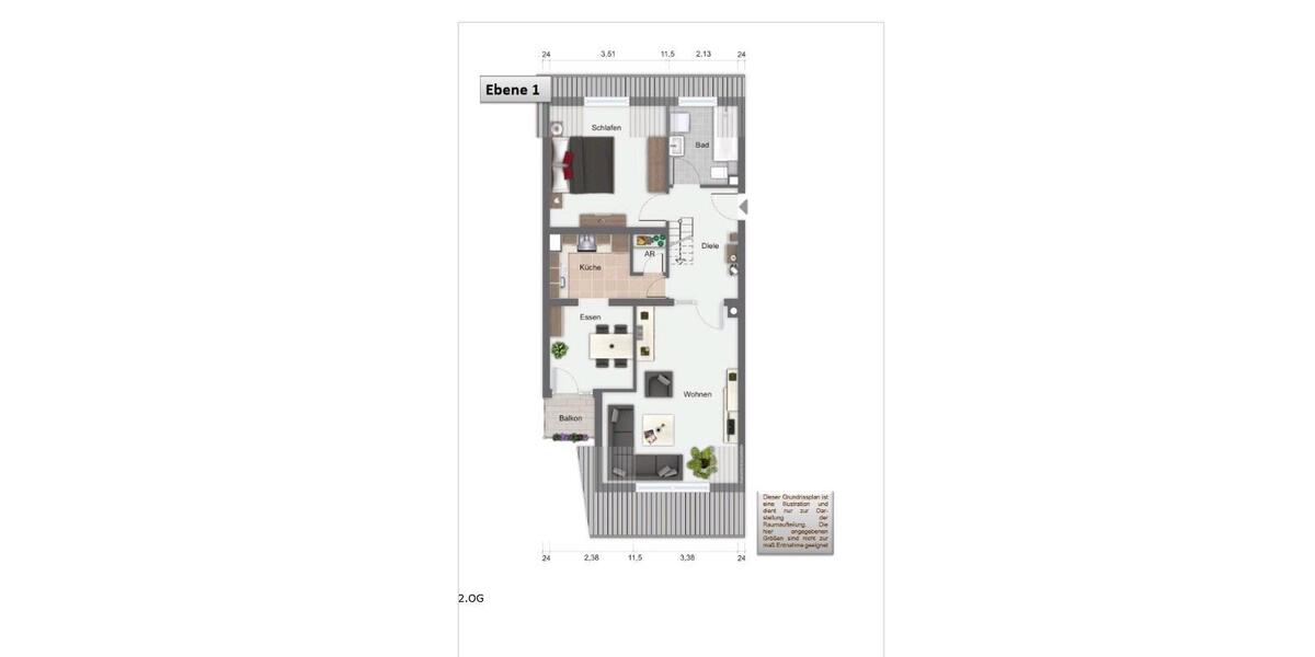 Maisonettenwohnung Fürth Bislohe - 3 Zimmer, 77 m&sup2;, 265.000&euro; | Angebot:25920778