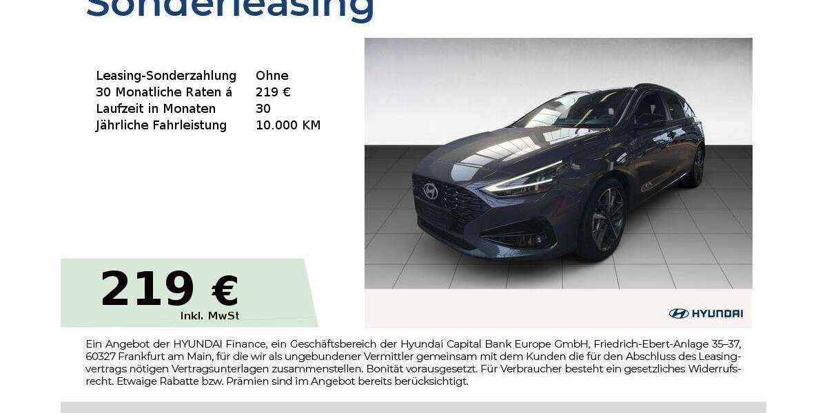 Hyundai i30 14.459 km 21.850 &euro; Fürth 90763