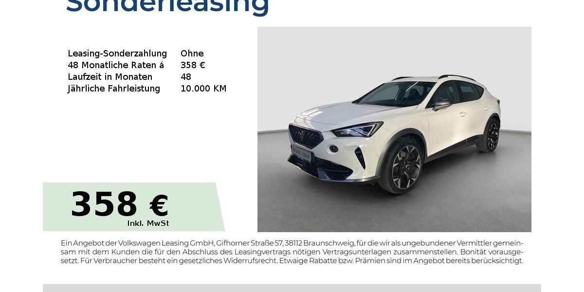 Cupra Formentor 21.228 km 30.980 &euro; Fürth 90763
