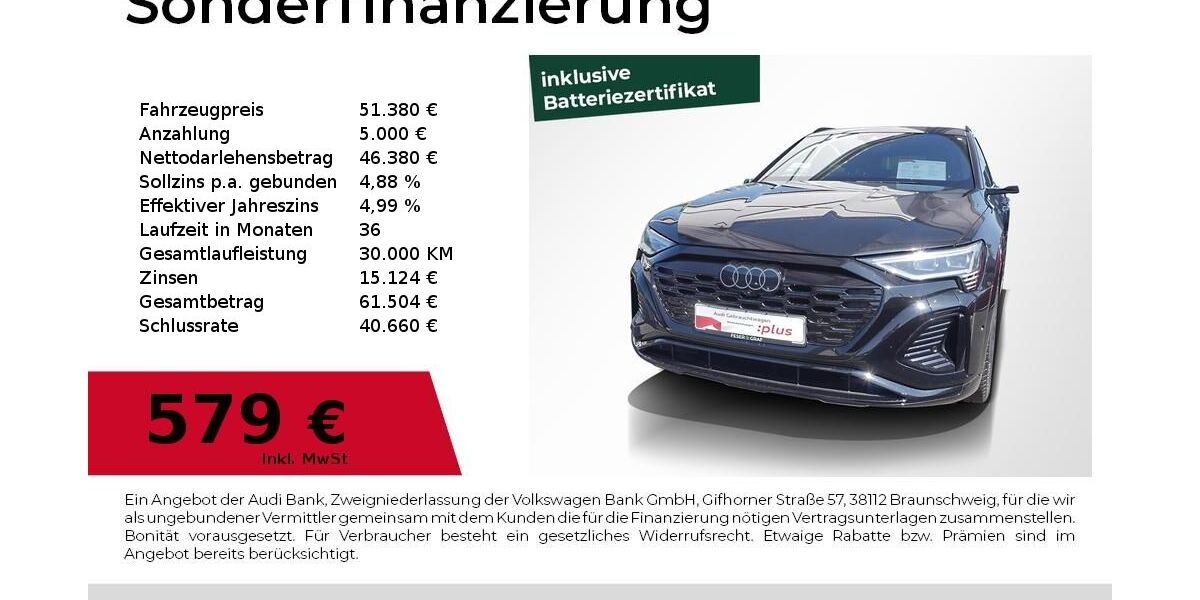 Audi Q8 e-tron 58.300 km 49.880 &euro; Lauf an der Pegnitz 91207