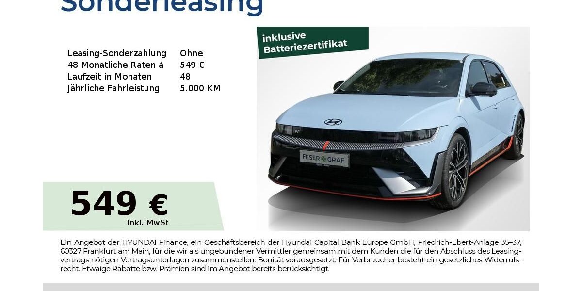 Hyundai IONIQ 5 8.625 km 53.950 &euro; Fürth 90763