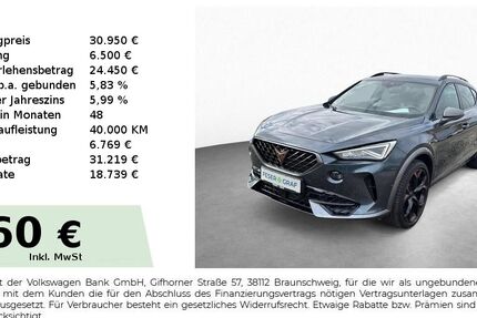 Cupra Formentor 25.100 km 29.950 &euro; Schwabach 91126