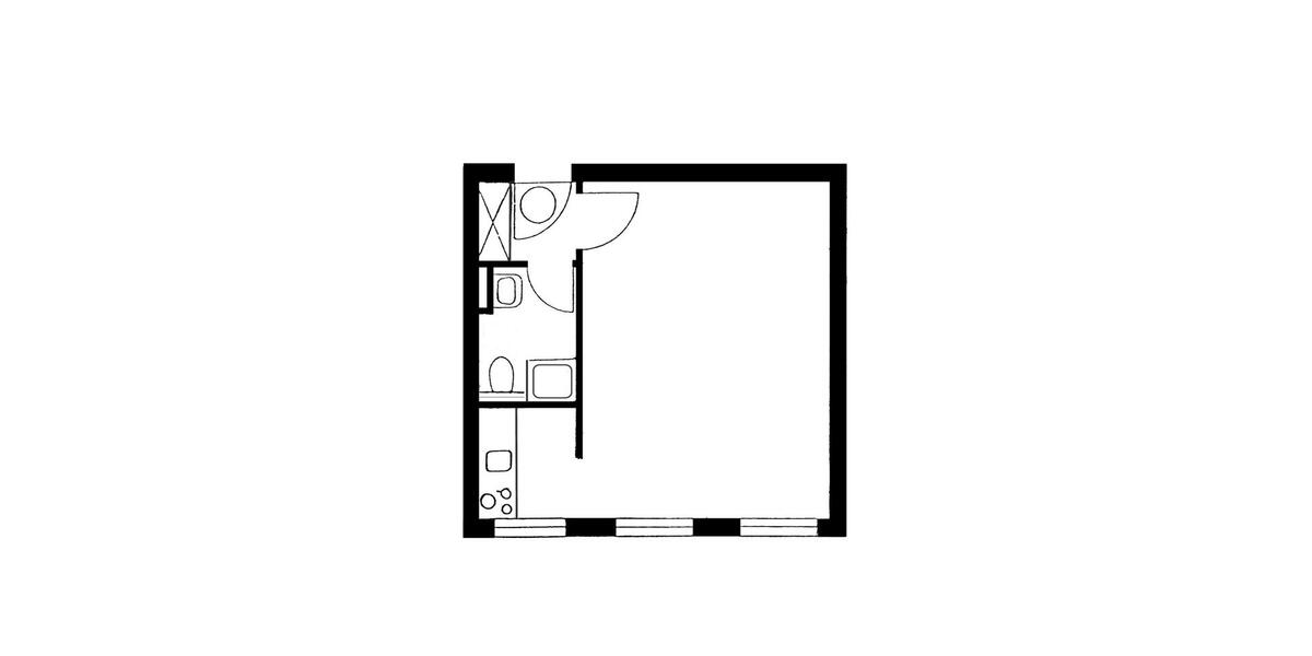 Etagenwohnung Nürnberg Eberhardshof - 1 Zimmer, 33 m&sup2;, 145.000&euro; | Angebot:26463043
