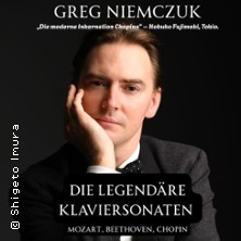 Die legendären Klaviersonaten | Greg Niemczuk - Klavier und Moderation 13.10.2026 STADTHALLE FÜRTH