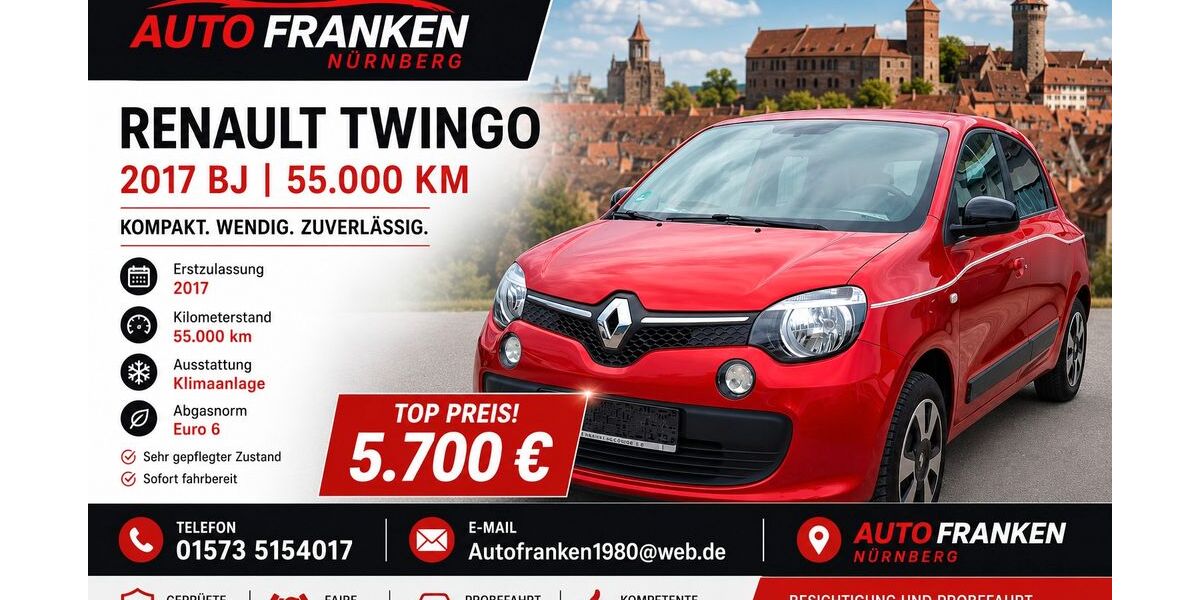 Renault Twingo 55.500 km 5.700 &euro; Nürnberg 90408