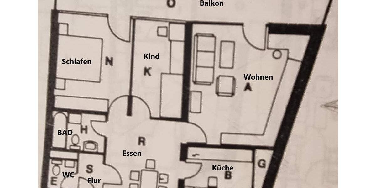 Etagenwohnung Erlangen Alterlangen - 3.5 Zimmer, 88 m&sup2;, 960&euro; | Angebot:25923406