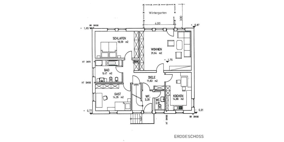 Einfamilienhaus Heilsbronn Bonnhof - 3 Zimmer, 117 m&sup2;, 499.000&euro; | Angebot:25915447