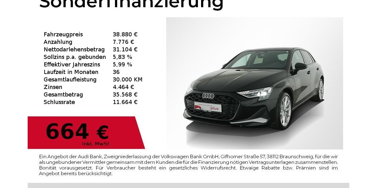 Audi A3 5.819 km 38.880 &euro; Nürnberg 90441