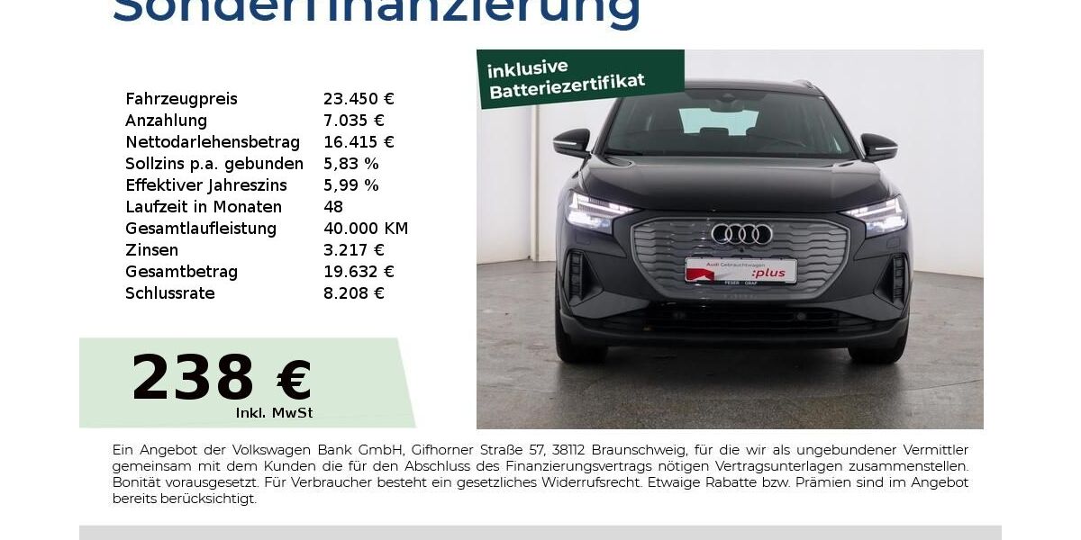 Audi Q4 148.750 km 22.880 &euro; Nürnberg 90431