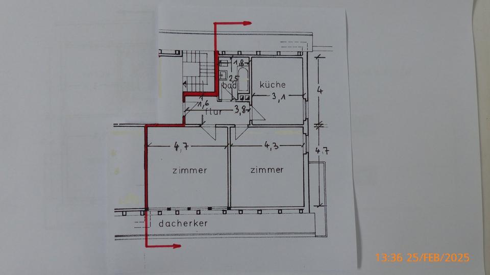 Dachgeschoßwohnung Fürth Eigenes Heim - 2 Zimmer, 63 m&sup2;, 920&euro; | Angebot:27577861