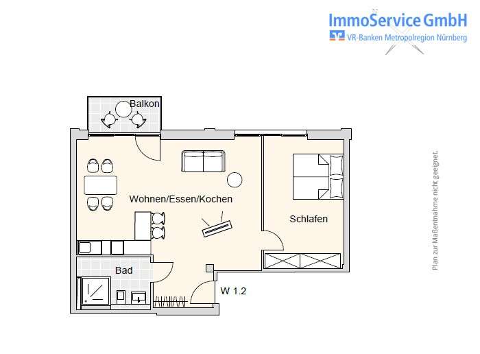 Etagenwohnung Nürnberg Herrnhütte - 2 Zimmer, 68 m&sup2;, 401.401&euro; | Angebot:12638585