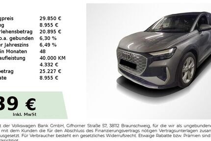 Audi Q4 e-tron 91.950 km 29.850 &euro; Höchstadt an der Aisch 91315