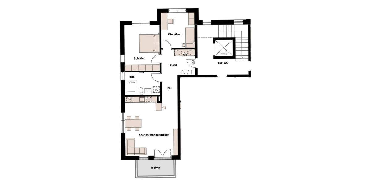 Etagenwohnung Fürth Ronhof - 3 Zimmer, 78 m&sup2;, 459.000&euro; | Angebot:26787476