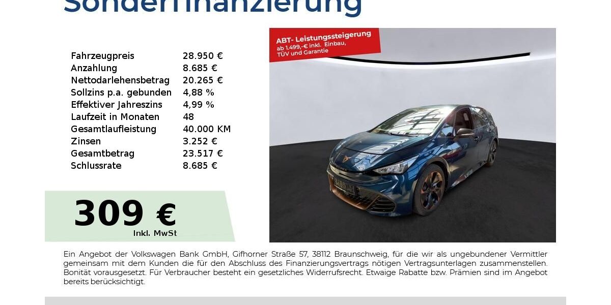 Cupra Born 6.950 km 28.950 &euro; Nürnberg 90441