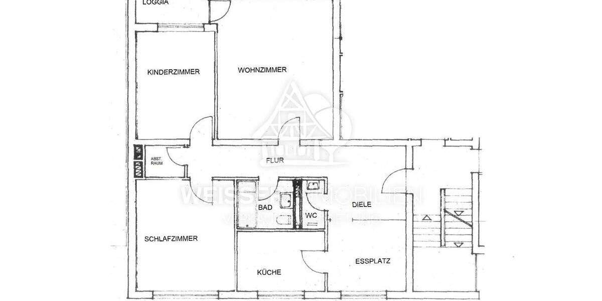 Etagenwohnung Fürth Nordstadt - 3 Zimmer, 92 m&sup2;, 279.000&euro; | Angebot:25747830