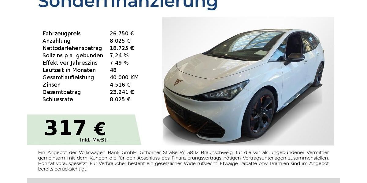 Cupra Born 15.950 km 26.750 &euro; Nürnberg 90441