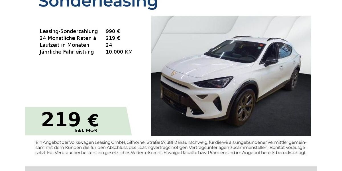 Cupra Formentor 15.950 km 31.950 &euro; Schwabach 91126