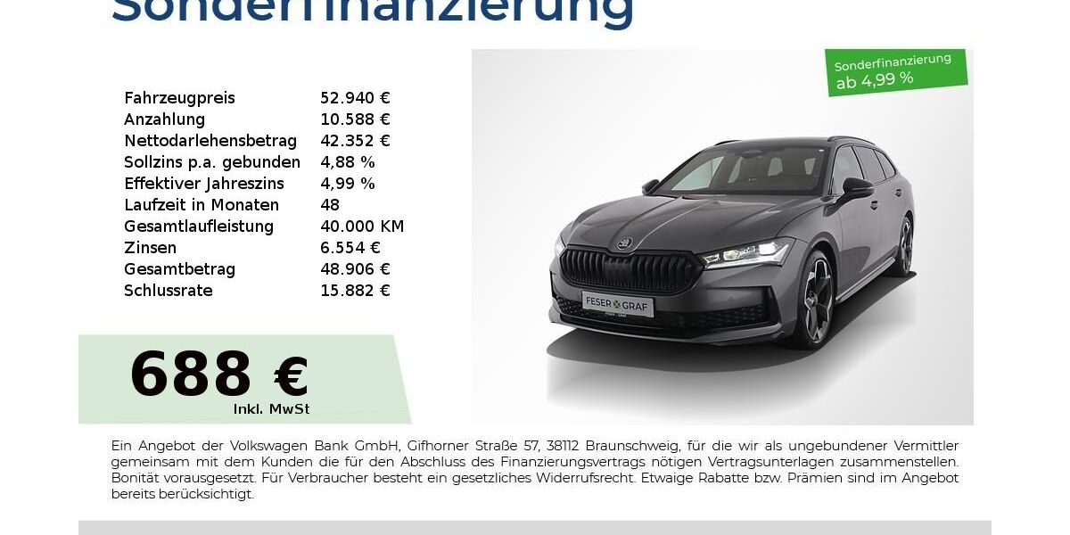 Skoda Superb 9.900 km 52.940 &euro; Nürnberg 90441