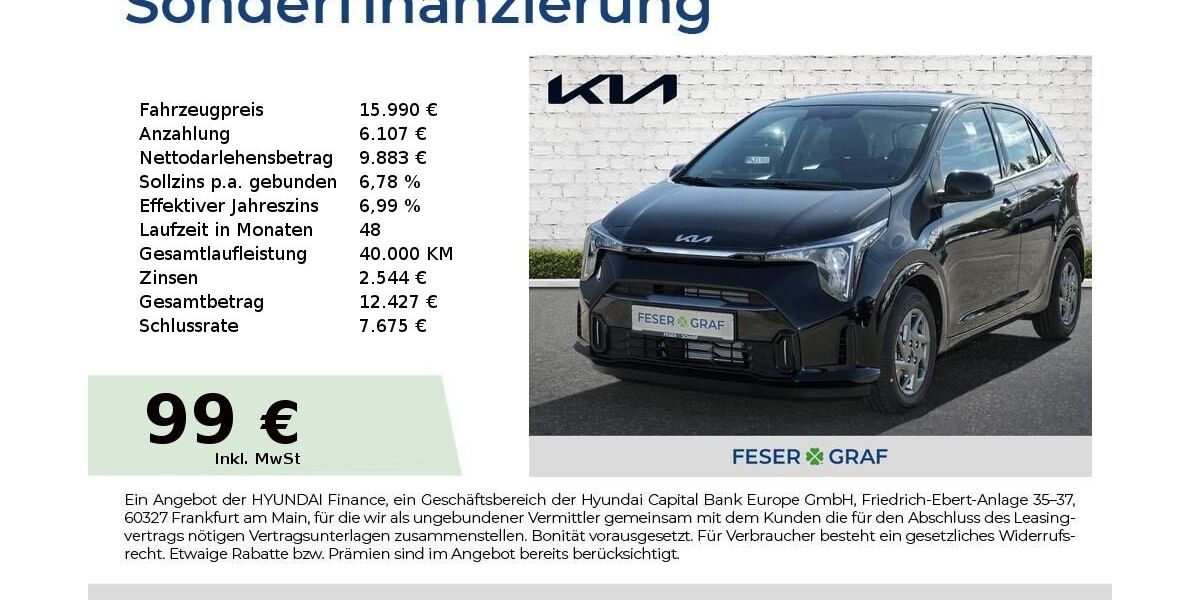Kia Picanto 3.761 km 15.450 &euro; Roth 91154
